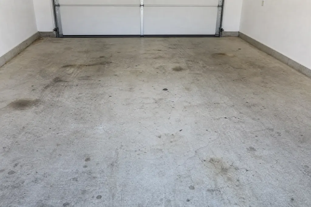 Beanspruchter Garagenboden – KI-Beispielvisualisierung