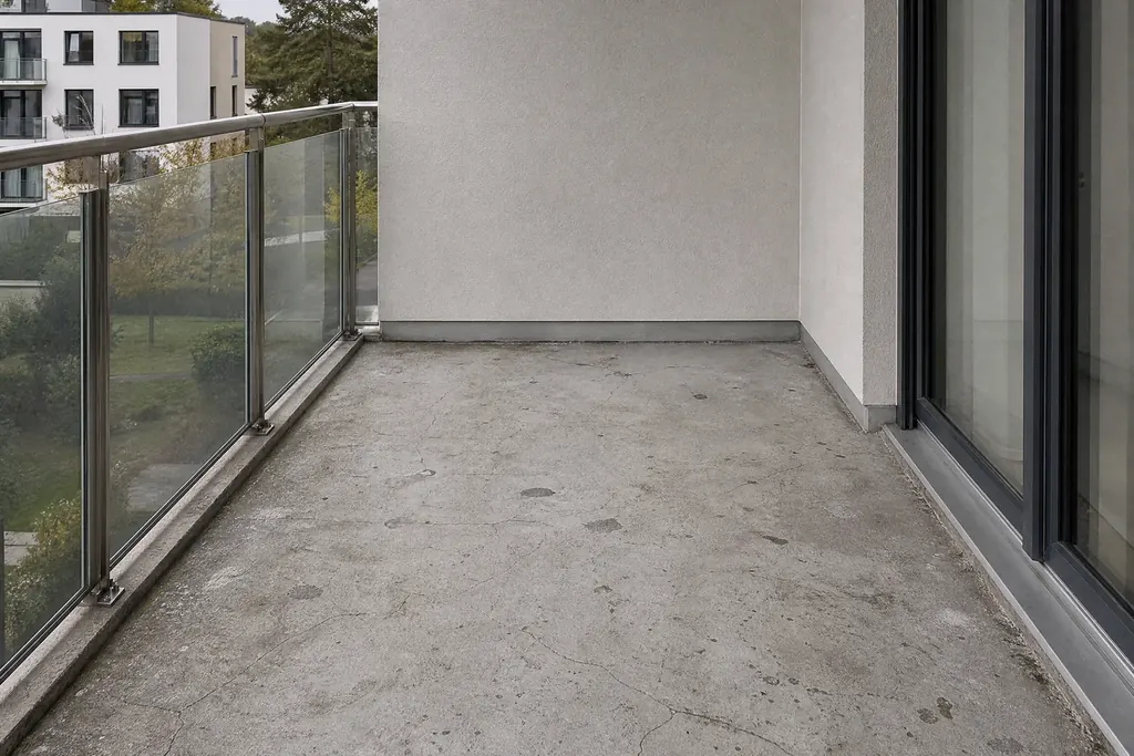 Beanspruchte Betonterrasse – KI-Beispielvisualisierung